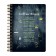 Notebook A6 60 sheets in a cage on the crest COFFE House, Cardboard cover, hard substrate, Soft Touch, Foil embroidery, Block 70 g/m2