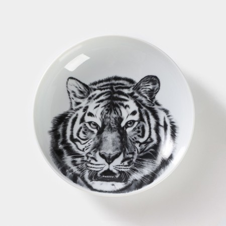 Porcelain Porcelain “Tiger”, 700 ml, D = 20.5 cm, white