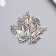 Decor for creativity Metal "Angel" silver 1.8x1 cm
