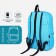 School backpack from lightning textiles, Fulldorn, external pocket, blue color