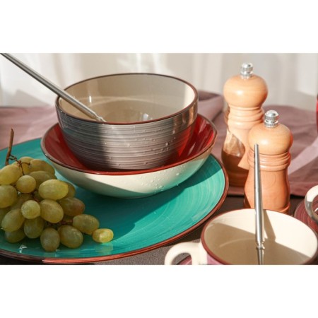Basilnik ceramic shade "Sea World", 800 ml, d = 14 cm, brown color-7