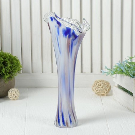 Vase "Wave" H 280 mm. (in glassbreaker) b/s/m