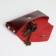 Pocket Key on the button, Textura, length 15 cm, ring, burgundy color