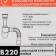 Siphon for washing Unicorn B220, 1 1/2 "x40 mm, with corrugated 40x40x50 mm