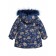 Coat for girls, height 98 cm, dark blue color