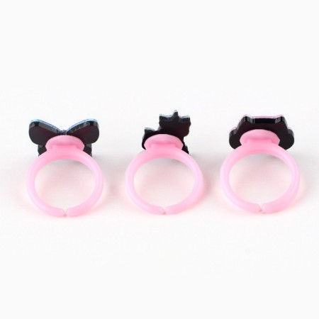 Ring 3 pcs with a tattoo "Cute Princess" 8 x 12 cm-8