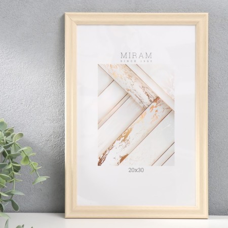 Photo frame Plastic "Mira" 20x30 cm beige (plastic screen)-3