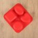 Silicone form for baking “Figures and Heart”, 16 × 17 cm, 4 cells (7 × 7 cm), Mix color