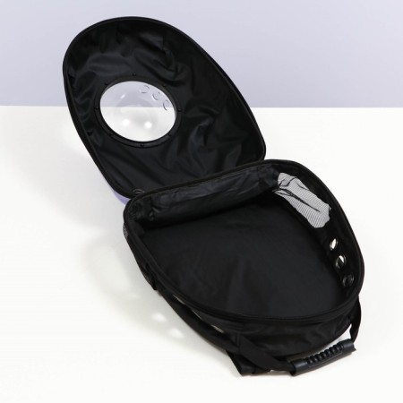A backpack for carrying animals with a viewing window, 32 x 26 x 44 cm, lilac-7