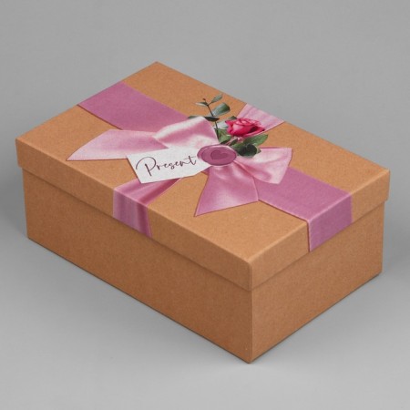 Rectangular gift box, packaging, Pressent, 22 x 14 x 8.5 cm-1