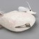 Fluffy on the clothespin "Dove with a high crest and in sparkles" White 7x5x28 cm