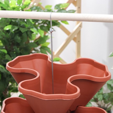 Kashpo multi -tiered “cascade”, 3 pcs, 12 l (section 4 l), terracotta color-4