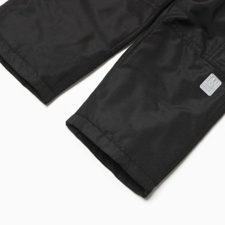 Semi -combination insulated for boys, black color, height 104 cm-4
