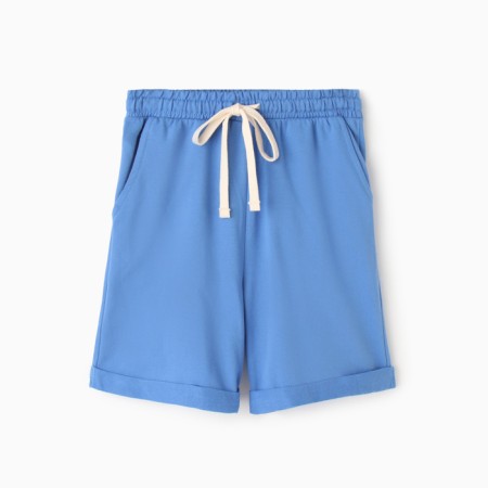 Women's shorts, blue color, size 48