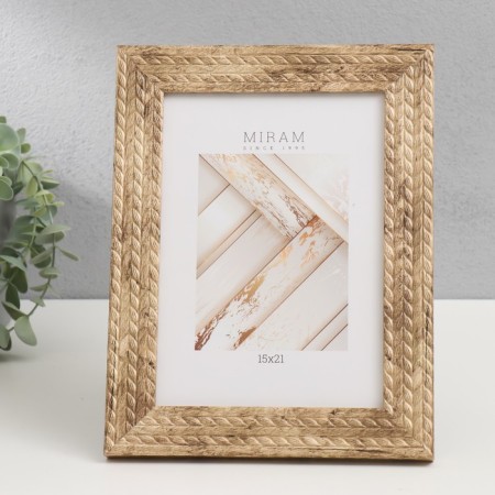 Photo frame Plastic "Mira" 15x21 cm, 651744-6 (plastic screen)