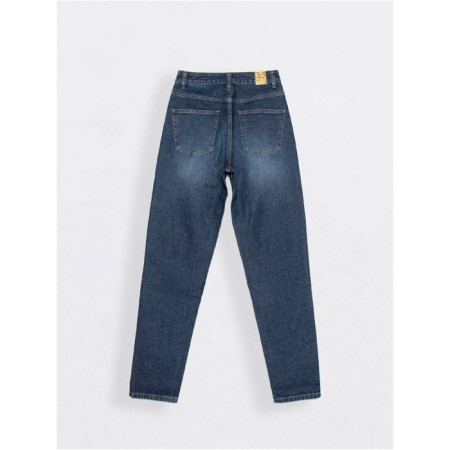 Women's jeans with a high landing CONTE Elegant Relaxed Mom, XS size, Sky Blue color-1