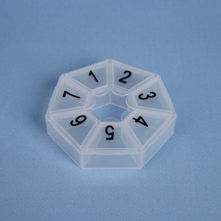 Tabert’s Tube "Figures", 7.5 × 7.5 × 1.7 cm, 7 sections, white color-3