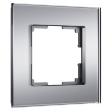 Frame for 1 post SENSO (silver, glass Soft-Touch) W0013106