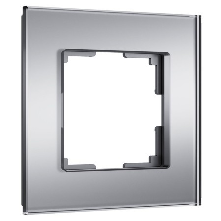 Frame for 1 post SENSO (silver, glass Soft-Touch) W0013106