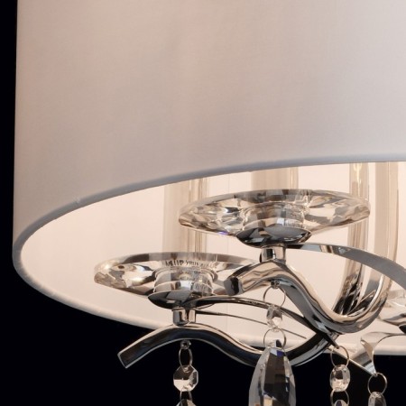 Lamp "Nora" 5x40W E14 chrome 45x45x99cm-9