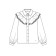 Blouse for girls, height 140 cm