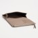 Women's wallet on the button, beige color