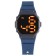 Electronic watch watches with silicone strap, moisture -proof