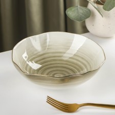 The porcelain shade of the Milky Way, 700 ml, d = 17.5 cm, the color is gray.