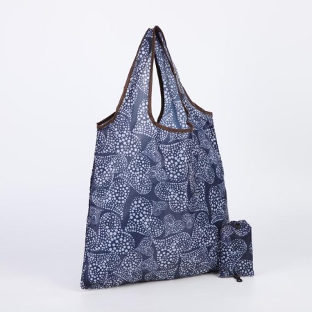 The bag is folding, the department without lightning, with carbine, blue color
