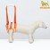 Auxiliary belt for hind legs, size M (from 56-66 cm, weight 25-40 kg), orange