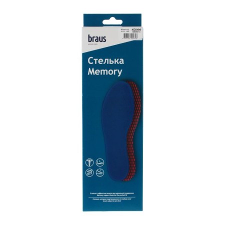 BRAUS MEMORY insole insoles, with memory effect, size 43-44, color mix-2