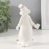 Souvenir Ceramics "Clown with a Player card" white with gold, rhinestones 8x6x13.5 cm