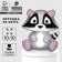 Set for creating a toy made of felt "raccoon"