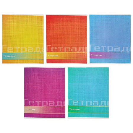 Notebook of 48 sheets in the Calligrata line "Color and graphics", cover coated paper, block No. 2, whiteness 75% (gray sheets), mix