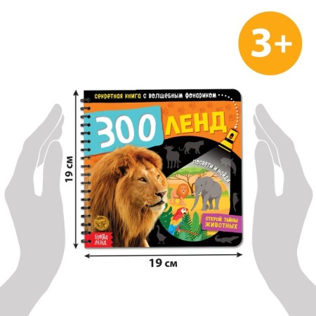 Secret book with a magic flashlight "Zoland", 22 p.-1