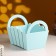 Kashpo wooden 25 × 16 × 17 cm "Maria", side pens, MDF, gray-blue