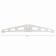 Stand for balls, collapsible, plastic, 1.98 m, white, 1 pc.