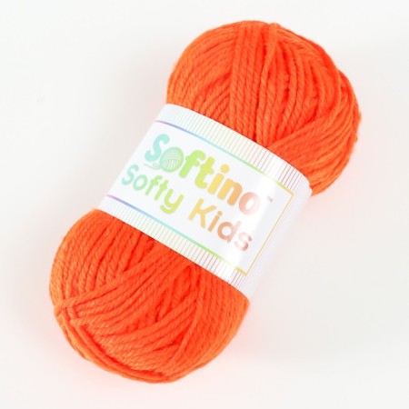 Yarn 100% acrylic "Softy Kids" 90m ± 5m 50 g color 07 carrot-1