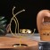 Steam for incense powder and cones "Cash Tree", golden, 16.5x13 cm