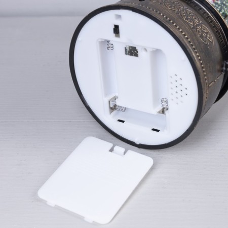 LED figure “Lantern with Santa Claus” 15 × 30 × 12.5 cm, plastic, AAX3 batteries (not in the kit), USB, glow warm white-2