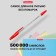 Ballic handle Erich Krause R-301 Classic Stick, Node 1.0 mm, ink red, letter line 2000 meters, barcode on the handle