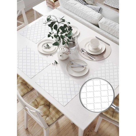 A set of napkins for setting the table "Classic ornament", rectangular, size 32x46 cm, 4 pcs-1