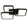 Causteen with FDD "Quadro" 4XLED 80W 3000-6000K Black 56x50x7 cm Bayerlux