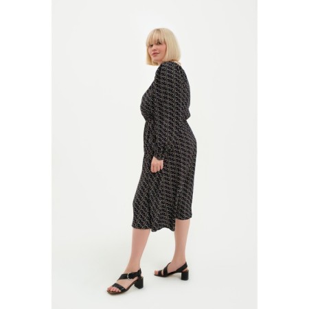 Women's dress with a cut Mist Plus-Size, size 52, black color-2