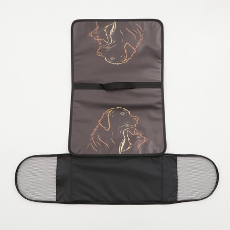 Bag - Frame Animal Carriage, 45 x 25 x 30 cm Black with animals-8