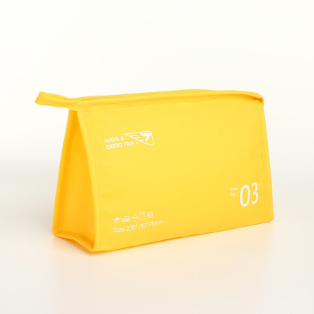Lightning cosmetic bag, yellow color