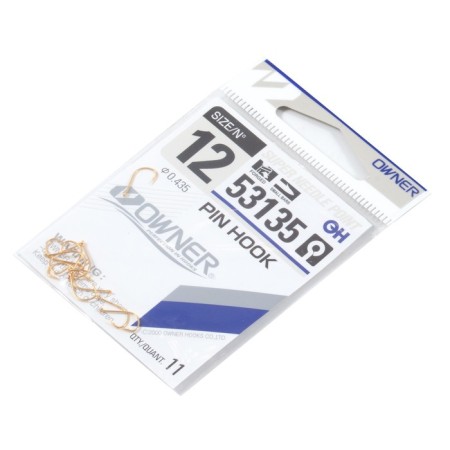 The hook Owner PIN HOOK Gold No. 12, 11 pcs.-3