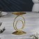 Sunset "Sunset" Metal for one candle, 8.3x11 cm, gold
