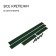 Glocked bed, 390 × 100 × 15 cm, color green moss, Greengo