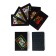 Plastic Plastic Cards "Artistic", 30 μm, 54 cards, map 8.7 x 5.7 cm, black